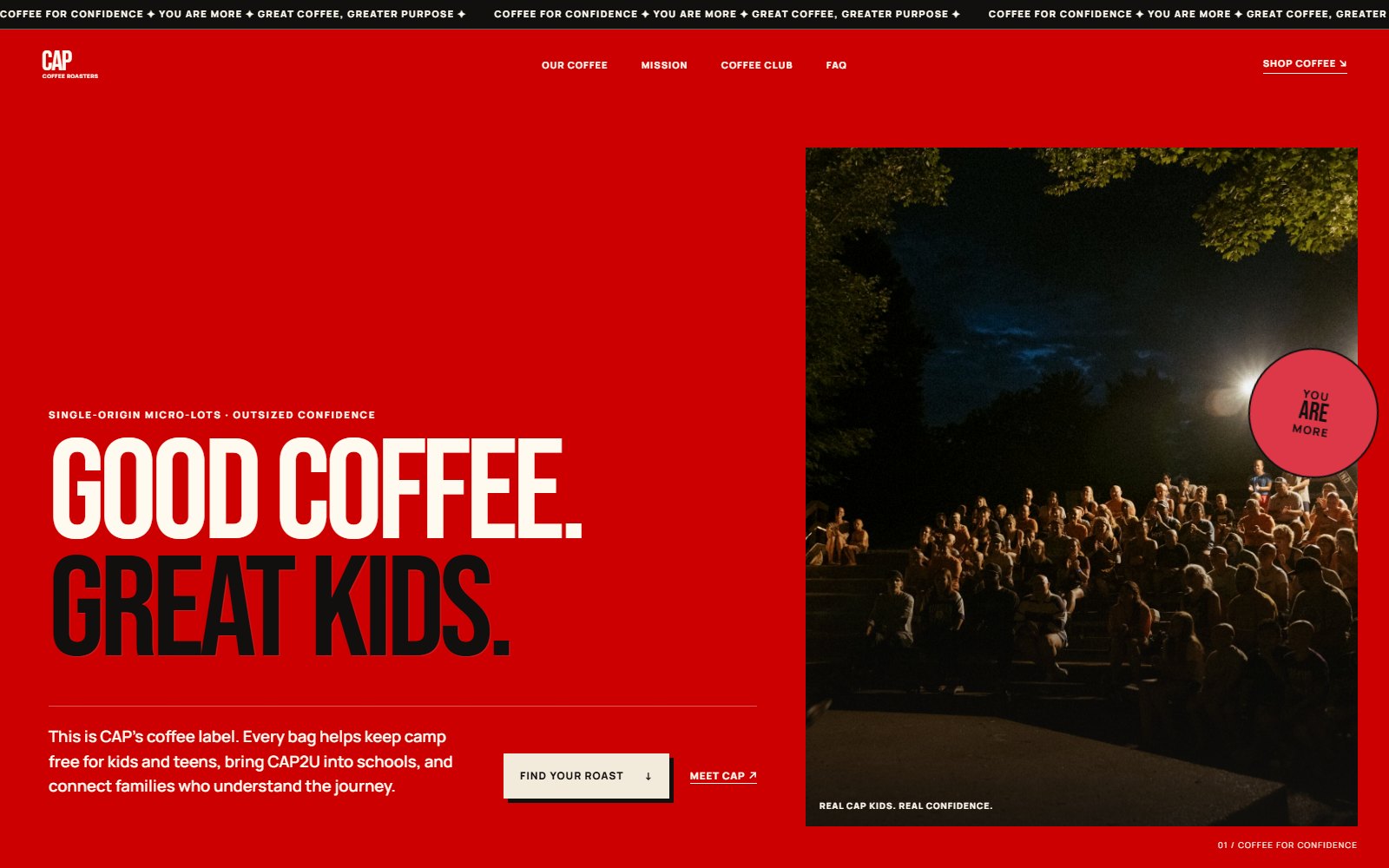 CAP Coffee Roasters website project